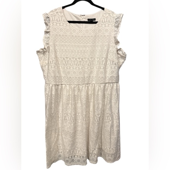 Lane Bryant Cream Lace Dress 26/28 - Picture 1 of 5